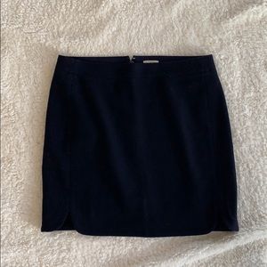 Jcrew Navy Wool Mini Skirt